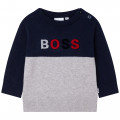 Combed cotton knit jumper BOSS for BOY