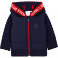 Dual-material hooded cardigan BOSS for BOY
