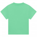 Camiseta punto de algodón BOSS para NIÑO
