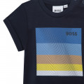 Katoenen T-shirt met print BOSS Voor