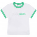 T-shirt stampata in cotone bio BOSS Per RAGAZZO