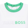 T-shirt stampata in cotone bio BOSS Per RAGAZZO