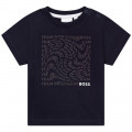 T-shirt met aangebrachte print BOSS Voor