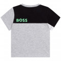 T-shirt met inzetstukken BOSS Voor