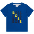 T-shirt in cotone con logo BOSS Per RAGAZZO