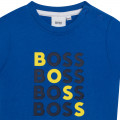 Baumwoll-T-Shirt mit Logo BOSS Für JUNGE