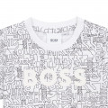 T-shirt in cotone stampato BOSS Per RAGAZZO