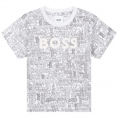 Katoenen T-shirt met print BOSS Voor
