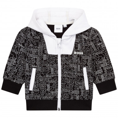 Cardigan with printed hood BOSS for BOY