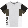 Piqué knit T-shirt BOSS for BOY