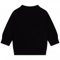 Knitted cotton jacquard jumper BOSS for BOY