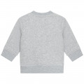 Sweater van geborsteld fleece BOSS Voor