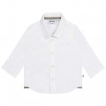 Cotton embroidered shirt BOSS for BOY