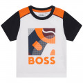 Printed cotton t-shirt BOSS for BOY