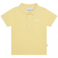 Short-sleeved cotton polo BOSS for BOY