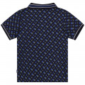 Short-sleeved printed polo BOSS for BOY