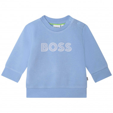 Sweater aus Fleece mit Logo BOSS Für JUNGE