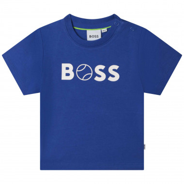T-shirt in cotone con logo BOSS Per RAGAZZO