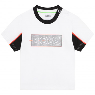 T-shirt met drukknoopjes BOSS Voor