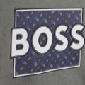 T-shirt with logo and monogram BOSS for BOY