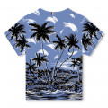 T-shirt met palmbomen-print BOSS Voor