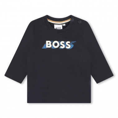 T-shirt met logo BOSS Voor