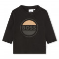 Cotton t-shirt with logo BOSS for BOY