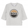 Cotton t-shirt with logo BOSS for BOY