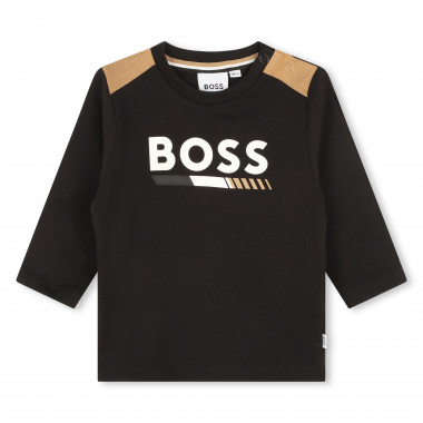 T-shirt in cotone con inserti BOSS Per RAGAZZO