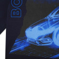 T-shirt cotone stampa auto BOSS Per RAGAZZO