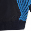 Pullover in cotone bicolore BOSS Per RAGAZZO