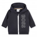 Zip-up fleece sweatshirt BOSS for BOY