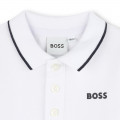 Polo manches courtes en coton BOSS pour GARCON