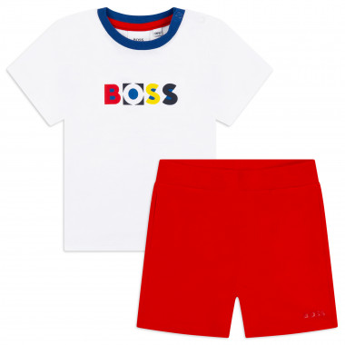 Camiseta y pantalón corto BOSS para NIÑO