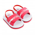 Hook-and-loop flip-flops BOSS for BOY