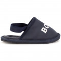 Mule slippers with logo BOSS for BOY