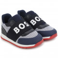 Elastische leren sneakers BOSS Voor