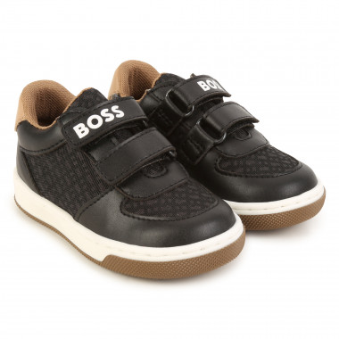 Hook-and-loop logo trainers BOSS for BOY