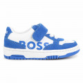 Leather lace-up trainers BOSS for BOY