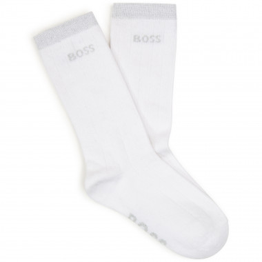 Tweekleurige gebreide sokken BOSS Voor