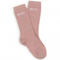Metallic tricot sokken BOSS Voor