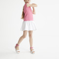 Two-tone cotton polo dress BOSS for GIRL