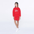 Robe molletonnée à capuche BOSS pour FILLE