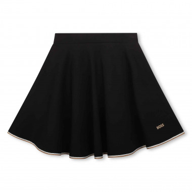 Skater skirt with striped trim BOSS for GIRL