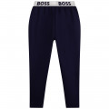 Jogging trousers with logo BOSS for GIRL