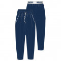 Jogging trousers with logo BOSS for GIRL
