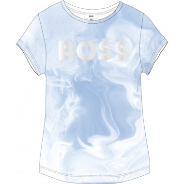 Jersey T-shirt met logo BOSS Voor