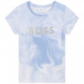 Jersey T-shirt met logo BOSS Voor