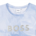 Jersey T-shirt met logo BOSS Voor