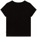T-shirt manches courtes coton BOSS pour FILLE